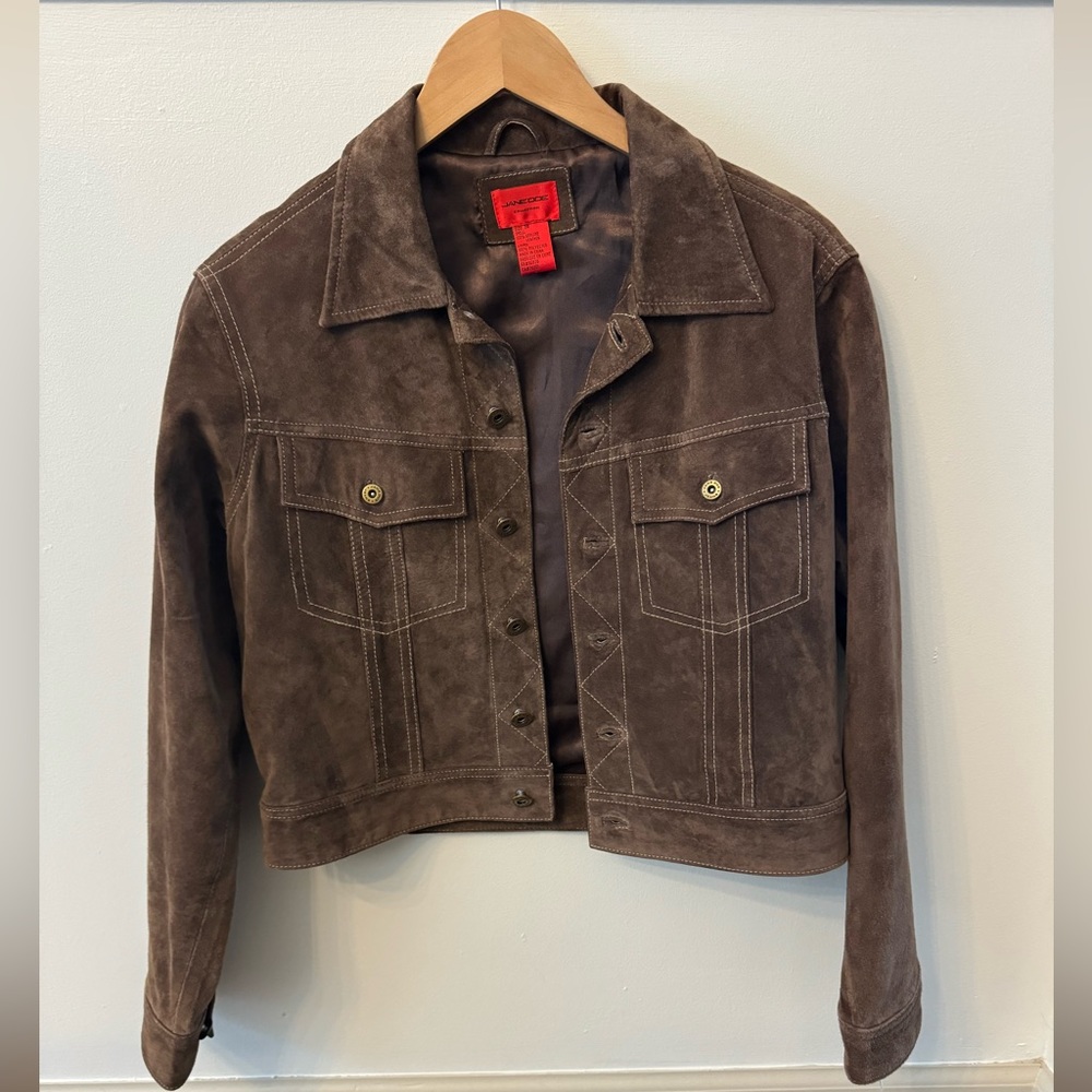 Jane Doe Vintage Brown Suede Jacket | Size M